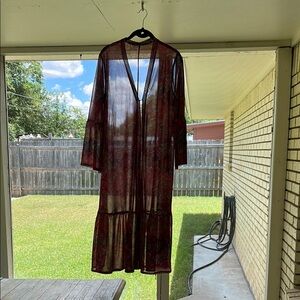 Colleen Lopez Sheer Red Cover-Up